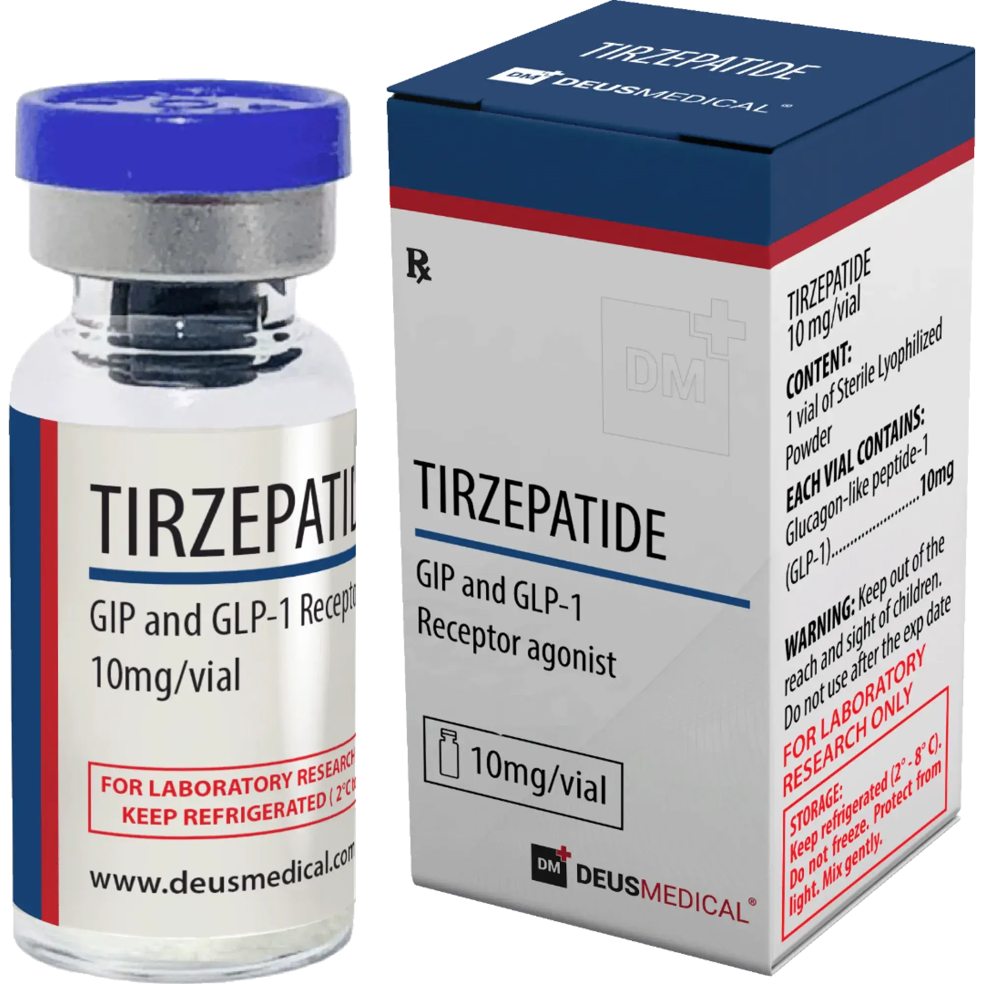 PEPTIDES Tirzepatide (Tirzepatide GIP and GLP-1 Receptor Agonist) IN VIALS